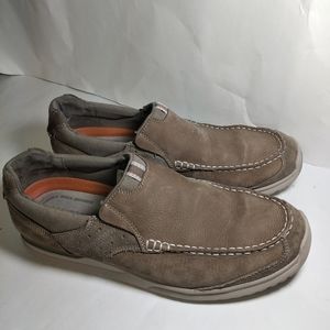Rockport suede Leather brown casual shoes size 11M